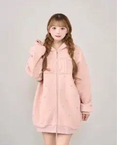Darich ダーリッチ DDロゴビジュージップパーカー ピンクのサムネイル