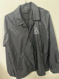 HUF ブラック コーチジャケットのサムネイル