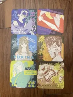 冨樫義博展 幽遊白書 アートコースター1BOX 特典3種込み48枚 冨樫義博展 -PUZZLE- 幽 遊 白書 アートコースター 全45種 & BOX