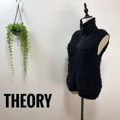 B82 theory トップス ベスト ハイネック 黒 ウール