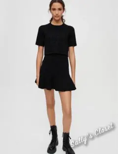 ❤️人気新作 ♡ maje 黒ミニワンピース 新品♡　031