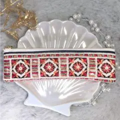 【インド刺繍リボン】ハンドメイド ペンケース