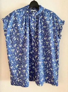 ☆美品☆Shower Party 半袖 チュニック ネイビー 花柄 - メルカリ