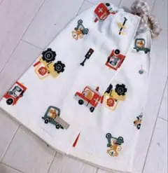 おりこうエプロン フタフタ コトリ 働く車 車 動物 男の子 2枚 エプロン ス