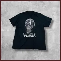 US古着 UNTIL VALAHALLA プリント Tシャツ ブラック 2XL