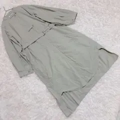 【フリークスストア】 (F) ノーカラーロングスプリングコート ベルト付き