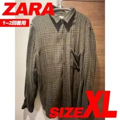 ZARA オーバーサイズ　チェックシャツ