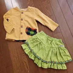100 トレーナーとスカートキュロットスカートセット 　KiCCOLY