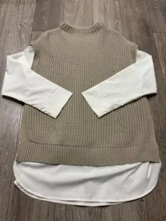 ITEMS ベージュ ニットセーター