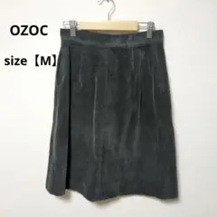 ★美品★ OZOC ダークグレー スエード スカート【M】