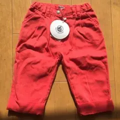 プチバトー 赤色パンツ