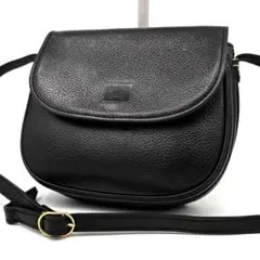 訳あり　バーバリー　ショルダーバッグ　ノバチェック　ホースロゴ　レザー　ブラック