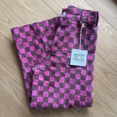 【未使用】sz blockprints ディスコパンツ ブロックチェック 中古・古着通販】SZ Blockprints (エスゼットブロックプリント