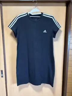 adidas ブラック 半袖 ワンピース XL