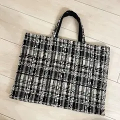 lrodorl petit リントン　ツイードバッグ 日本製 サブバッグ　白黒