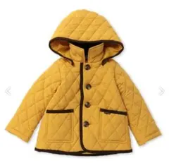 kladskap　イエローフード付きキルティングジャケット