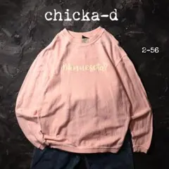 chicka-d トレーナー Minnesota コーデュロイ　ピンク