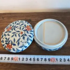 源右衛門窯　色絵彩色　陶硯　書道具　保管品