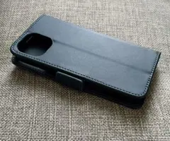 iPhone 15 ケース手帳型　ネイビー