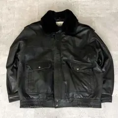 vintage A-2 レザーフライトジャケット　羊革　オールレザー　短丈　L フライトジャケット 牛革レザー TYPE A-2短丈 レザージャケット