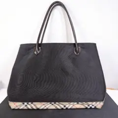 ​【正規品】バーバリーブルーレーベル トートバッグ 黒 訳あり特価