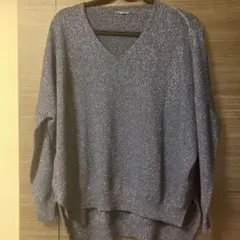 最終価格【新品】アーモワールカプリス　ラメVネックニット