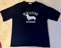 FOUND GOOD ミニチュアダックスフンド Tシャツ XLサイズ ネイビー