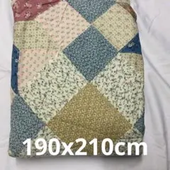 パッチワーク ダブルロングカバー 190x210cm マルチカバーとしても