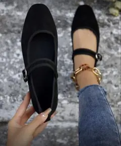 【早いもんガチ‼️‼️‼️】SHEIN パンプス 黒 23.5cm