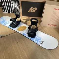 IGNIO×RIDE　キッズスノーボードセット　8cm　バイン付4点セット