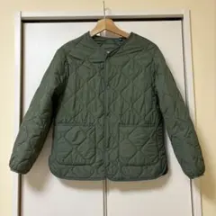 UNIQLO キッズ オリーブグリーン キルティングジャケット 150