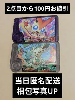 ポケモンフレンダ 2-4-007 ビクティニ 2-4-W03 リーフィア