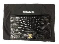 ゆ*ー様 美品シャネル CHANEL BLACKクロコダイル 三つ折り財布　ココ シャネル CHANEL BLACKクロコダイル 三つ折り財布 - メルカリ