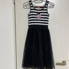 INNER PRESS ワンピース　　130 黒白ボーダー