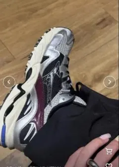Mizuno WAVE RIDER 10 グレー/パープル 23.5cm