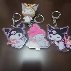 クロミ&マイメロ キーホルダー 4個セット【宇佐美】