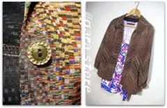 超個性的！美麗カラフルグラフィックアート総柄シャツ