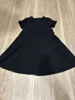 130㎝　黒のフレアワンピース
