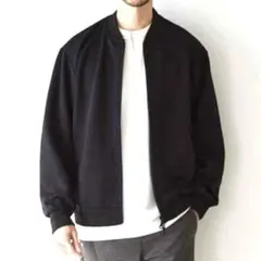 RAGOUT/ダンボール素材/ジップアップブルゾン/黒ブラック/LL