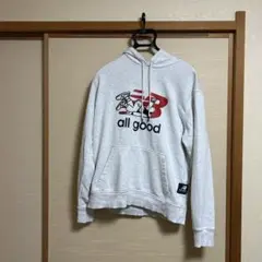 新品！未使用　タグ付　new balance フードパーカー　ホワイト/ブラック 2025年最新】new balance メンズ パーカーの人気アイテム - メルカリ