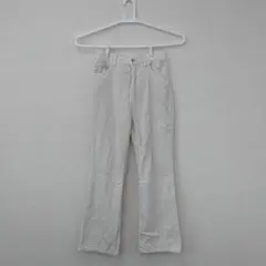 ホワイト ワイドパンツ