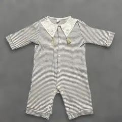 バースデイ Cottoli ストライプロンパース 70