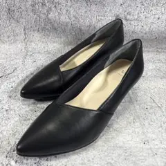 美品　BEAUFIT ビューフィット本革　22.5 レザー　黒 ブラック