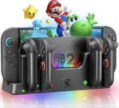 【2025新登場】Switch2 ジョイコンスタンド 6台同時充電 指示ランプ付