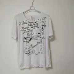グラフィックプリント ホワイトTシャツ