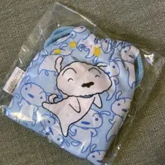 クレヨンしんちゃん ミニタオル付き 巾着袋 4点セット シロ　ポーチのサムネイル