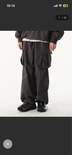 wettempt WIDE CARGO PANTS /ナイロンワイドカーゴパンツのサムネイル