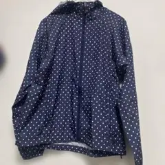 ネイビードット　フード付きジャケット Mサイズ