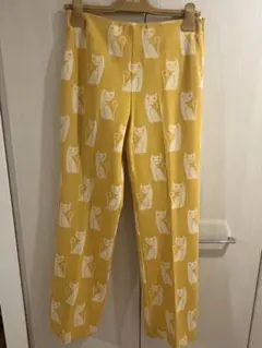 MIU MIU 猫柄 ストレッチ キャット ミュウミュウ　40Sサイズのサムネイル