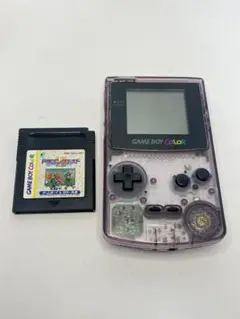 ゲームボーイカラー（クリアパープル）　ソフト付き（ドラゴンクエストⅠ.Ⅱ）